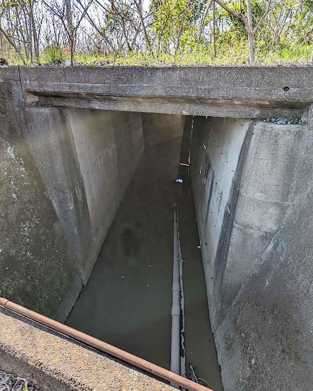 写真:たけふみ前JR線路した出島用水トンネル拡幅工事についての写真