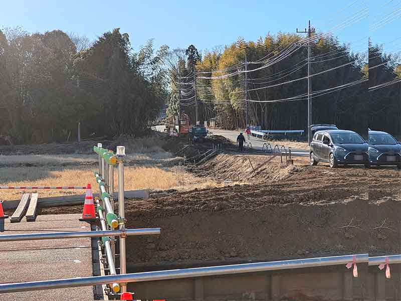 写真:毘沙門堂道路橋梁工事についての写真