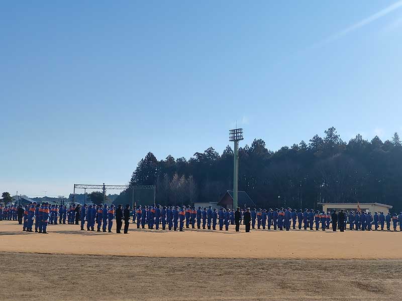 写真:かすみがうら市消防出初め式の写真