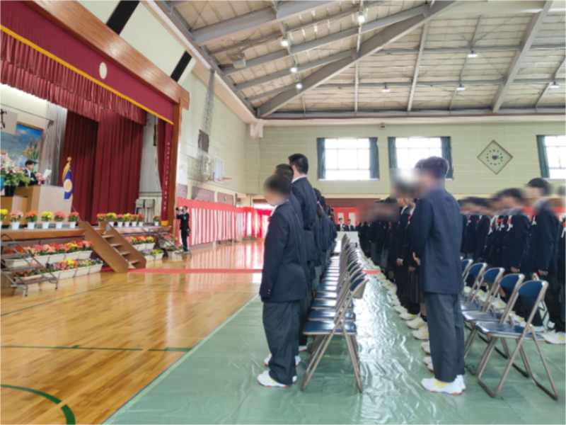 写真:霞ヶ浦中学校入学式の写真