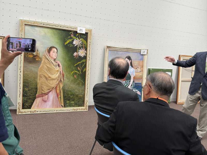 写真:全日肖展にて特選受賞