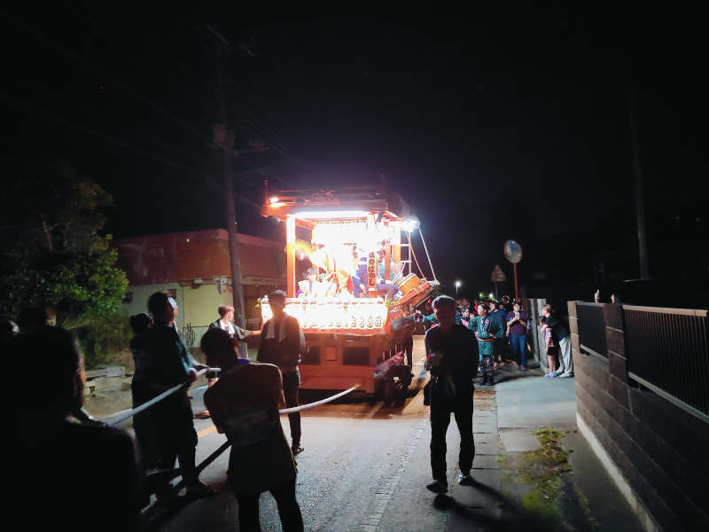 写真:西成井祇園山車「煙火ばやし」