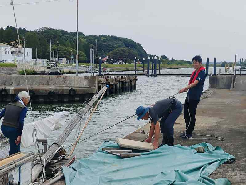写真:令和8年2回目の霞ヶ浦観光帆引き船